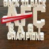 Back To Back Champs 3D Printed Desk Ornament