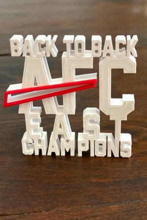 Back To Back Champs 3D Printed Desk Ornament
