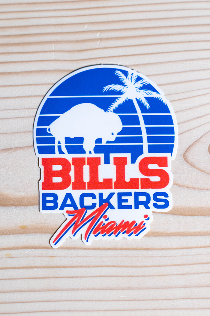 Bills Backers Miami Sticker