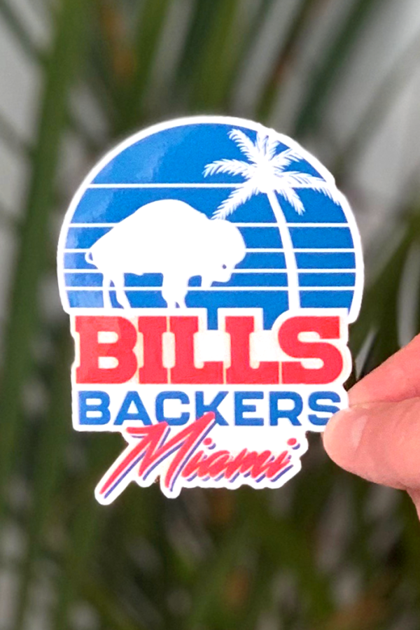 Bills Backers Miami Sticker