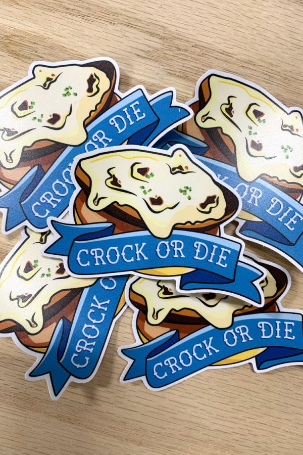 Buffalo Eats Crock Or Die Sticker