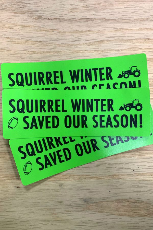 Squirrel Saved Our Season Sticker